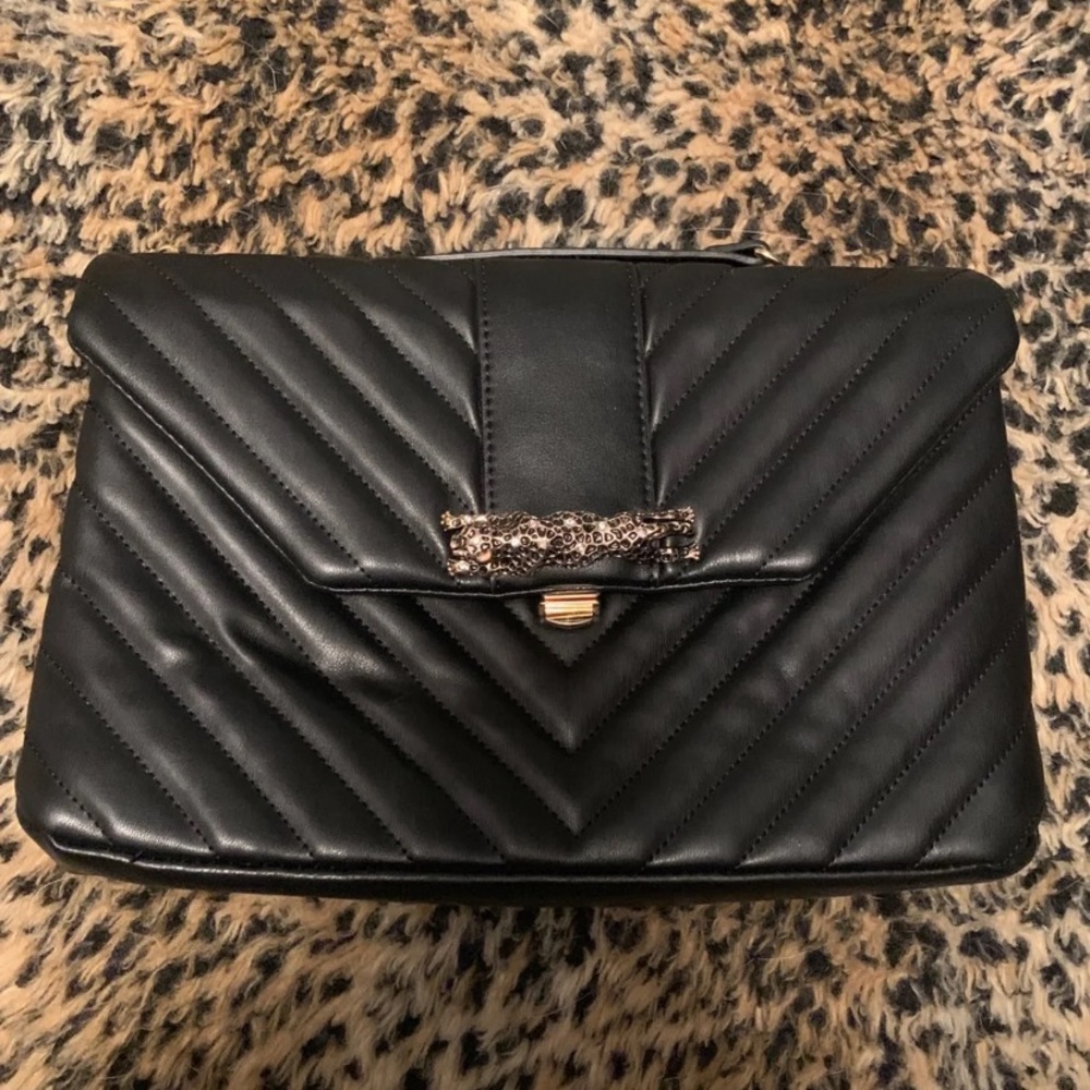 Black/Gold Quilted Purse